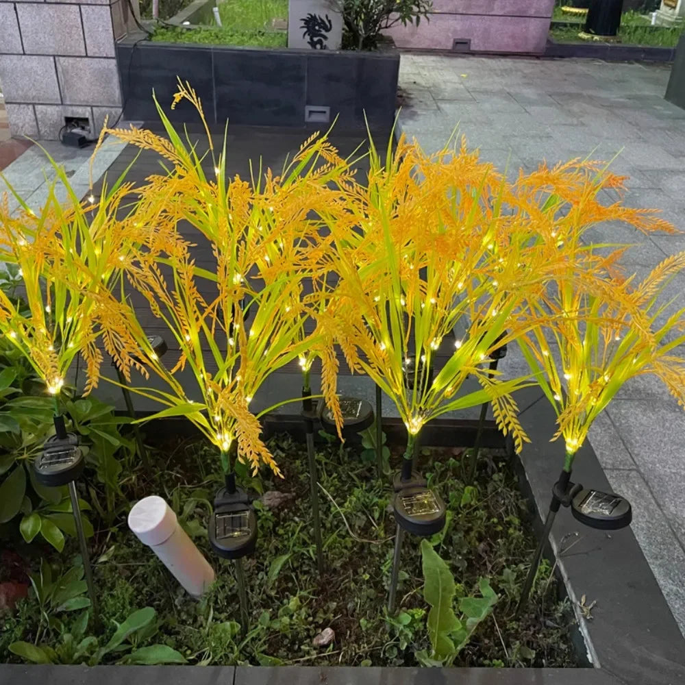 7-Head Solar Wheat Ear Garden Stake Light | Outdoor Decor Solar Garden Light Peaceful Pleasures Health and Wellness