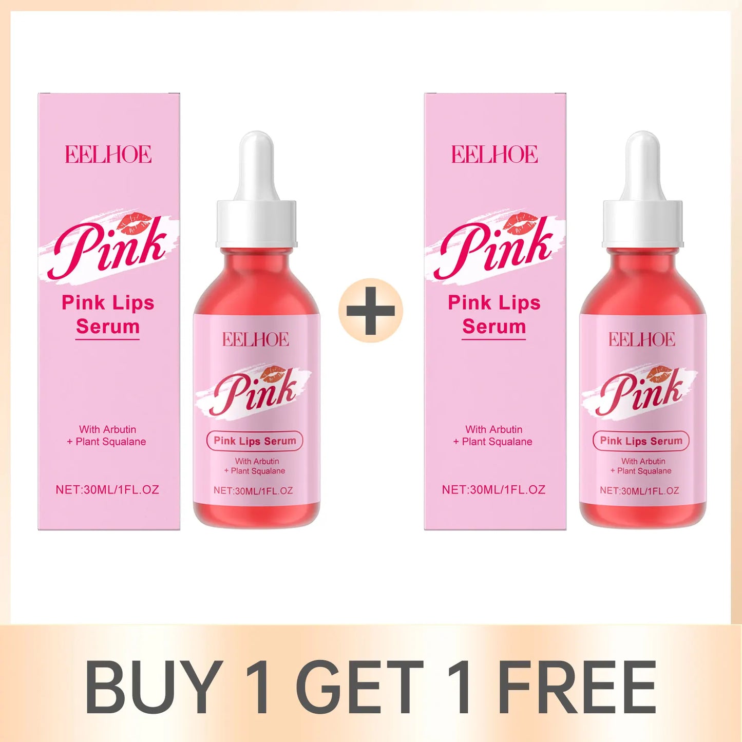 EELHOE Pink Lip Care Serum – Hydrating & Brightening 30ml