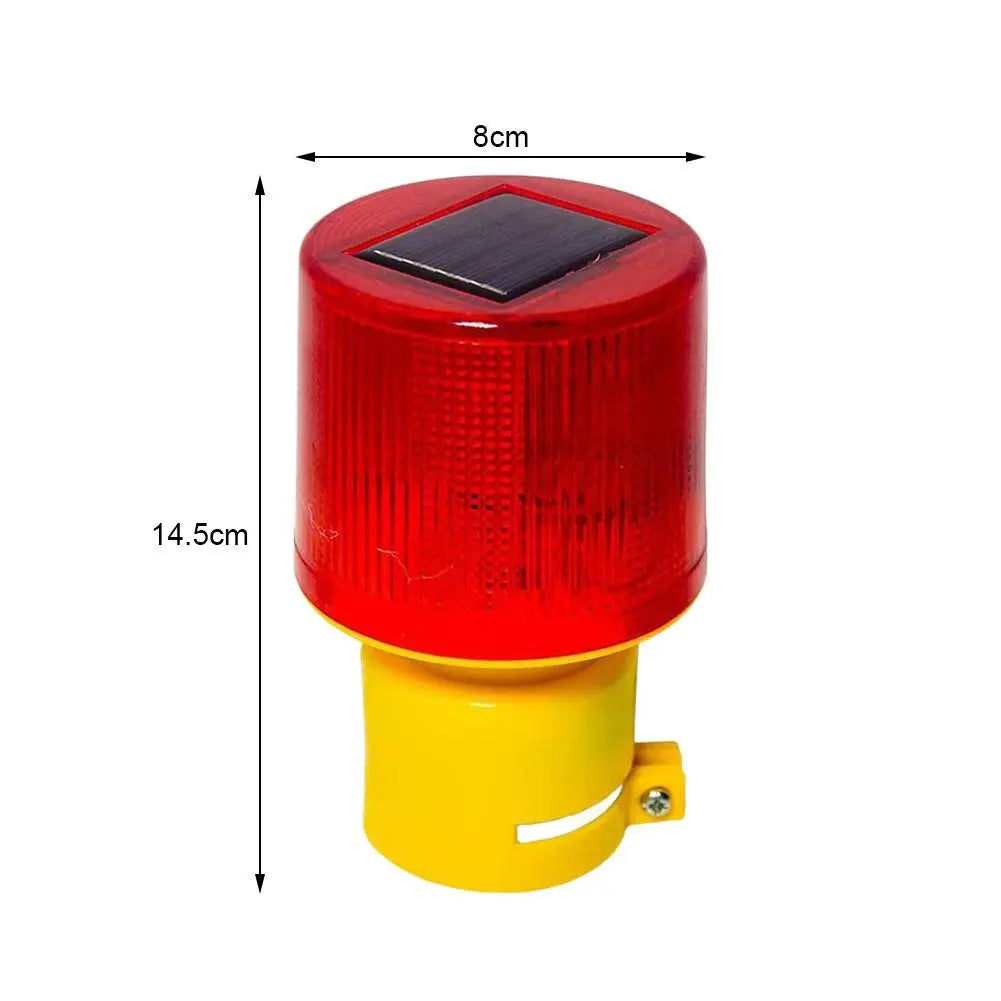 Solar LED Emergency Traffic Warning Light for Construction Peaceful Pleasures Health and Wellness