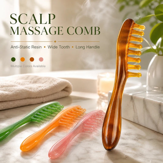 1PC Anti static resin massage scalp scraping body neck leg convenient hairdressing comb men's and women's hair therapy comb Peaceful Pleasures Health and Wellness