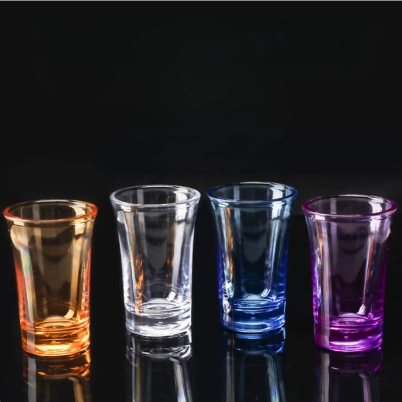 10-Pack BPA-Free 35ml Plastic Shot Glasses | Rainbow Party Cups