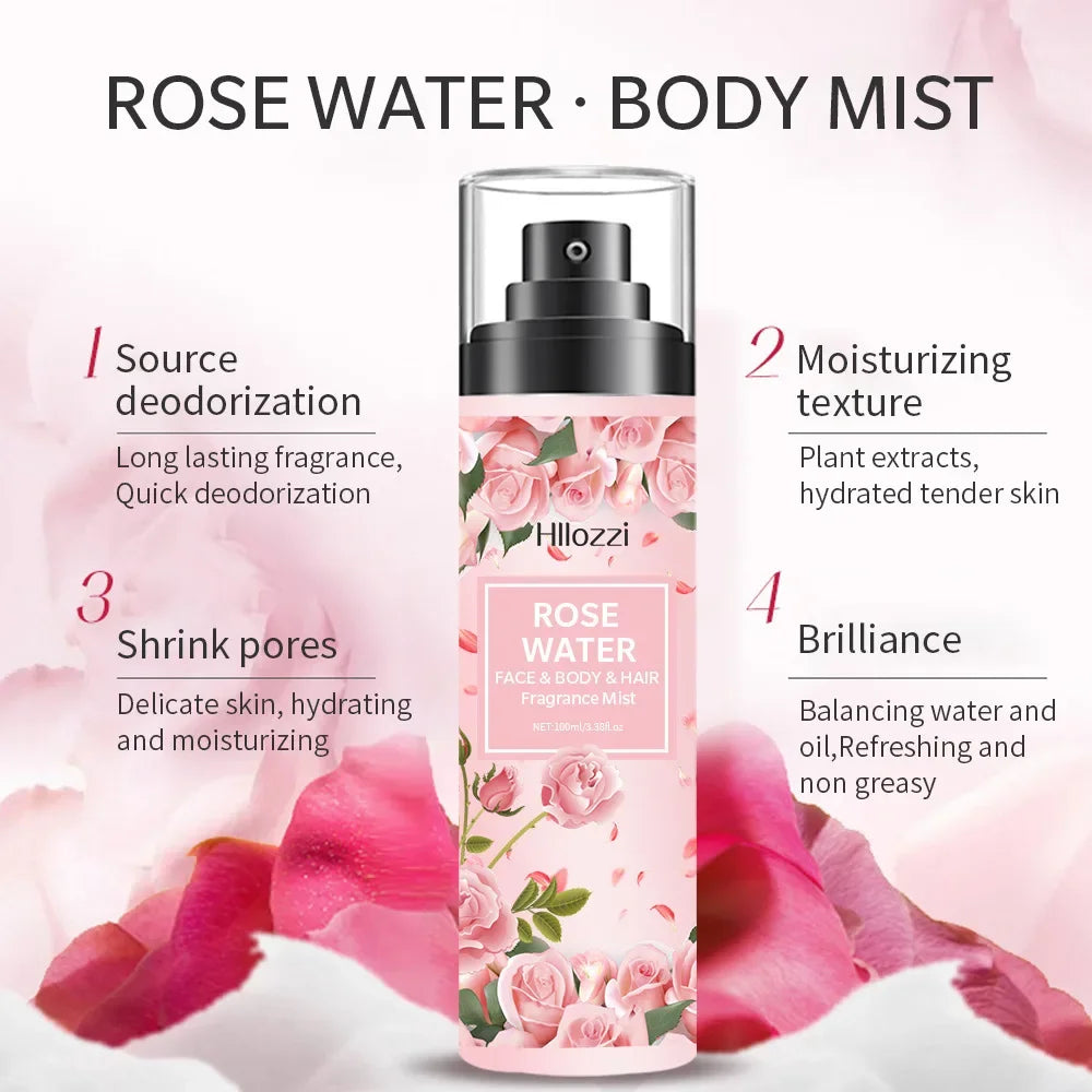 100ml Rose Water Face Mist – Hydrating Toner Spray All Skin