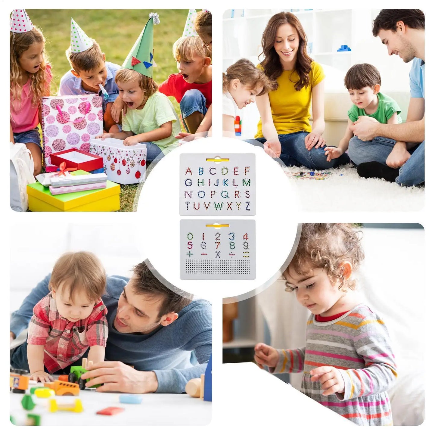2-in-1 Kids Magnetic Alphabet Tracing Board | Educational Toy