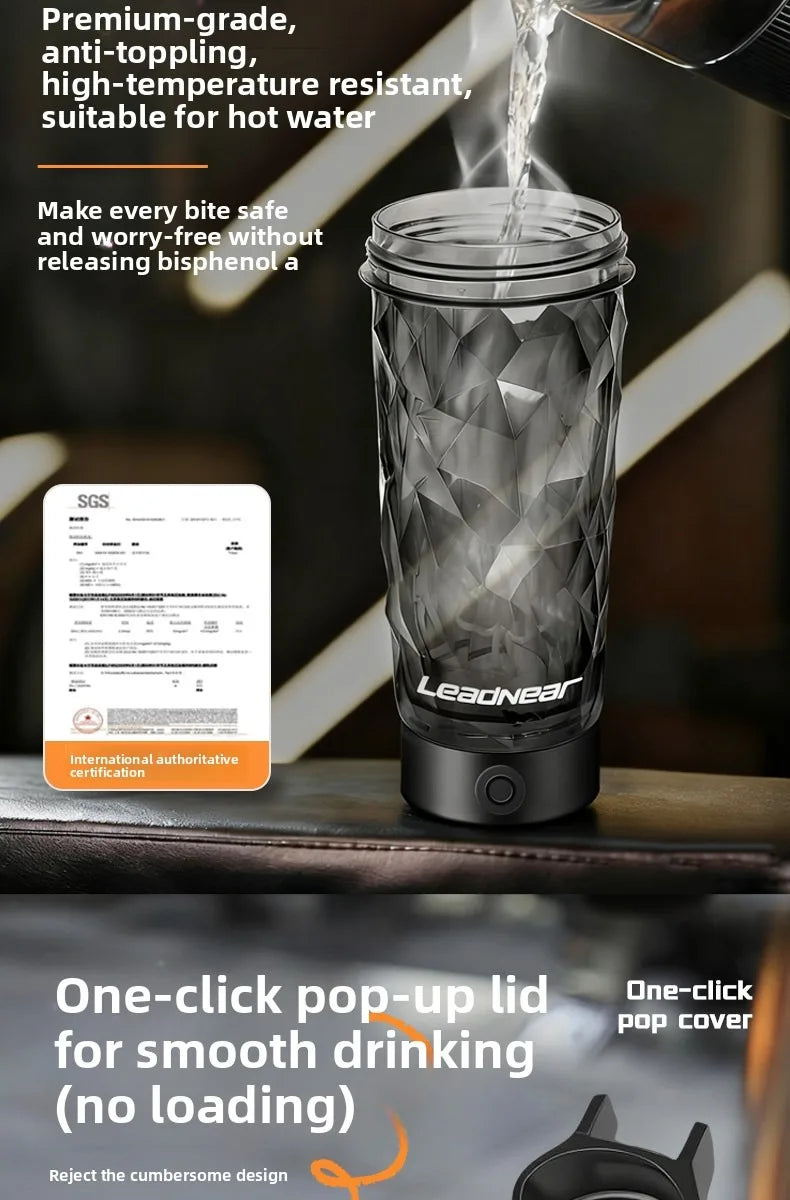Portable Blenders Cup 700ml Rechargeable Electric Mixing Cup Protein Powder Shaker Cup for Sports Travel Home Milk Coffee Mixer Peaceful Pleasures Health and Wellness