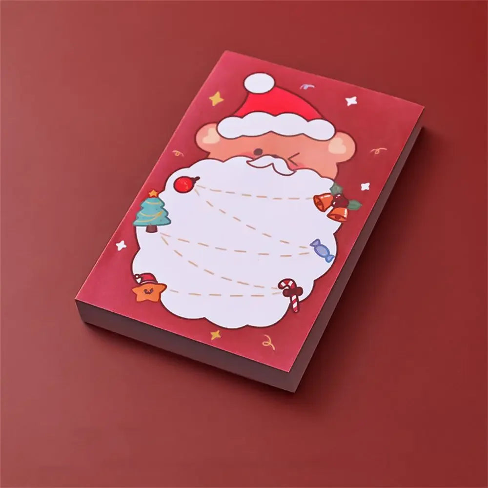 Christmas Santa Sticky Notes – 50-Sheet Holiday Memo Pad