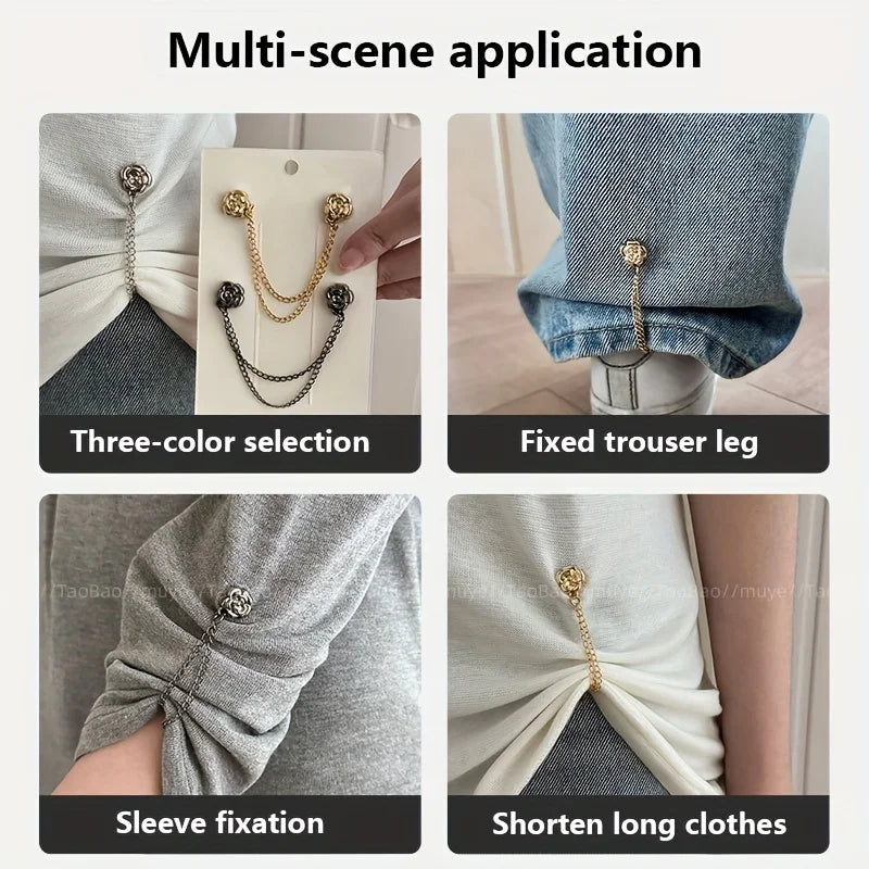 Camellia T-shirt Clothing Adjustment Buckle Multi Functional Strong