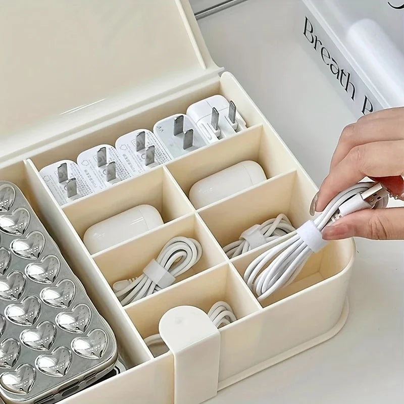 Practical Creative Underwear Socks Storage Boxes Travel Portable Boxes Desktop Small Parts Storage Charging Cable Storage Tools Peaceful Pleasures Health and Wellness