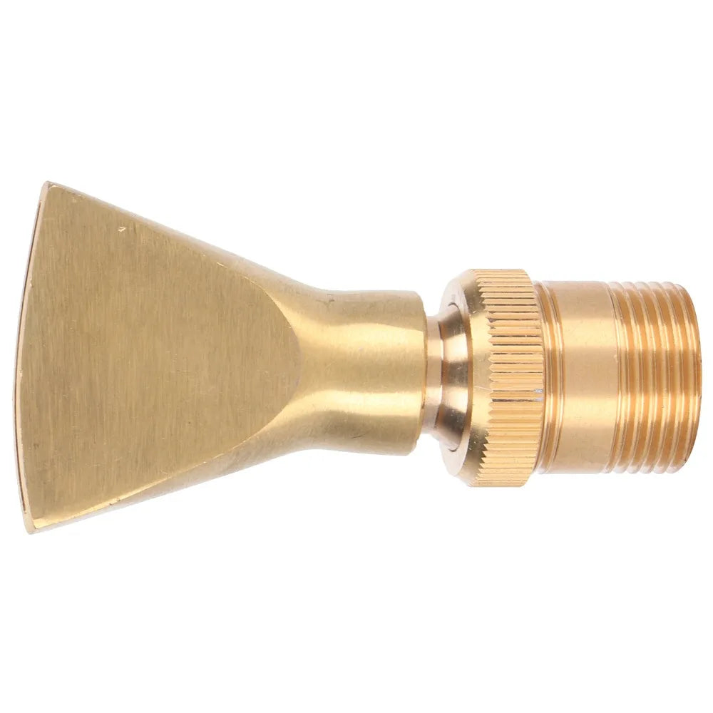 Brass Fan Fountain Nozzle | G1/2 Female to G3/4 Male Thread