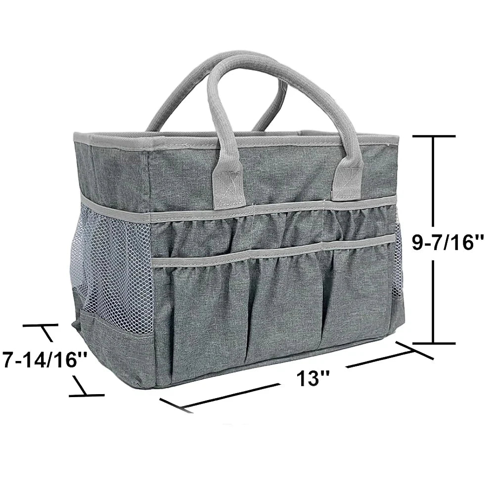 Craft Storage Tote Bag – 12 Pockets, 4-Gallon & Waterproof