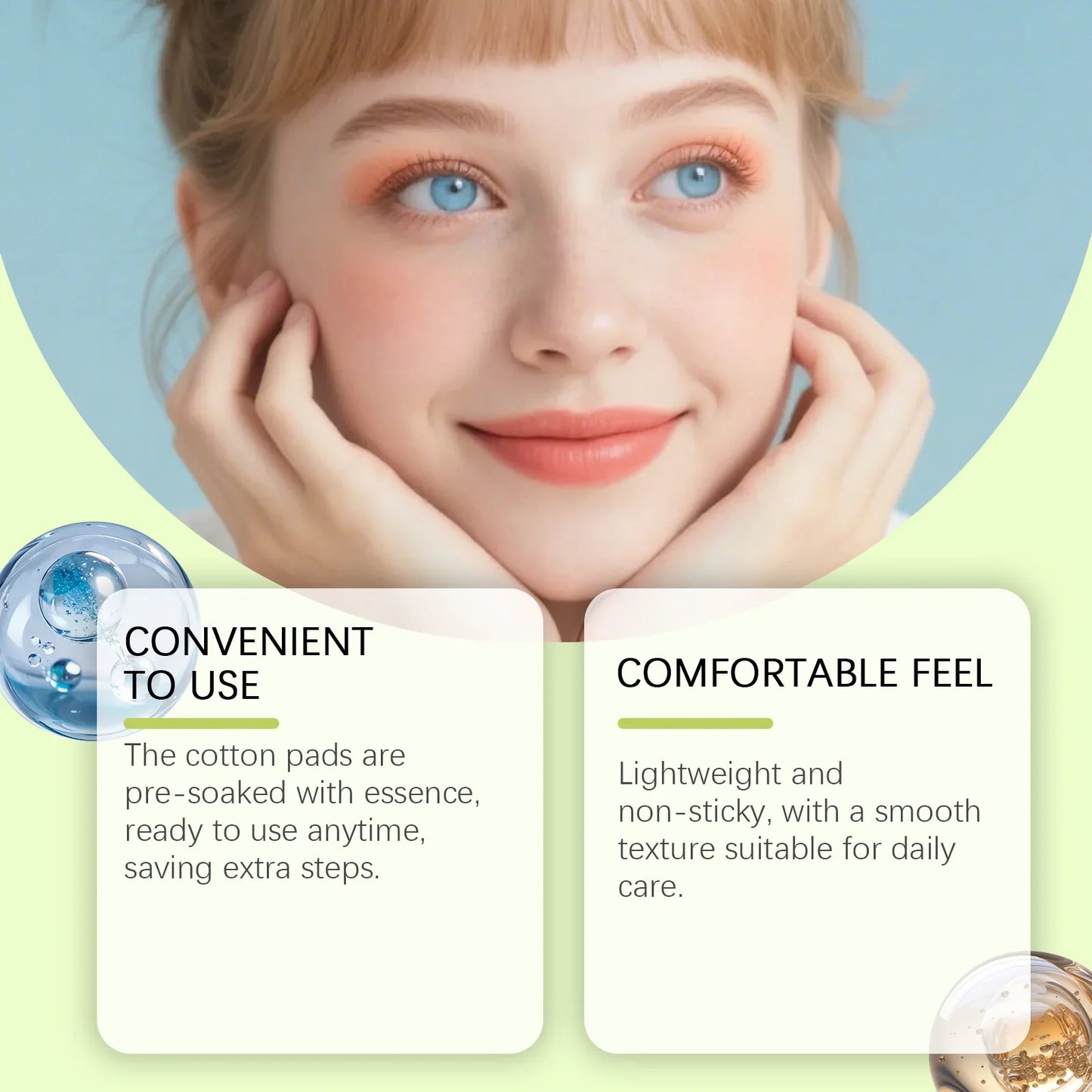 Viareline Hydrating Calming Toner Pads 70pc | Pore Care