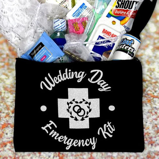 Wedding Day Emergency Survival Kit Bag | Bridal Party Gift Bridal Gift Bag Peaceful Pleasures Health and Wellness bag