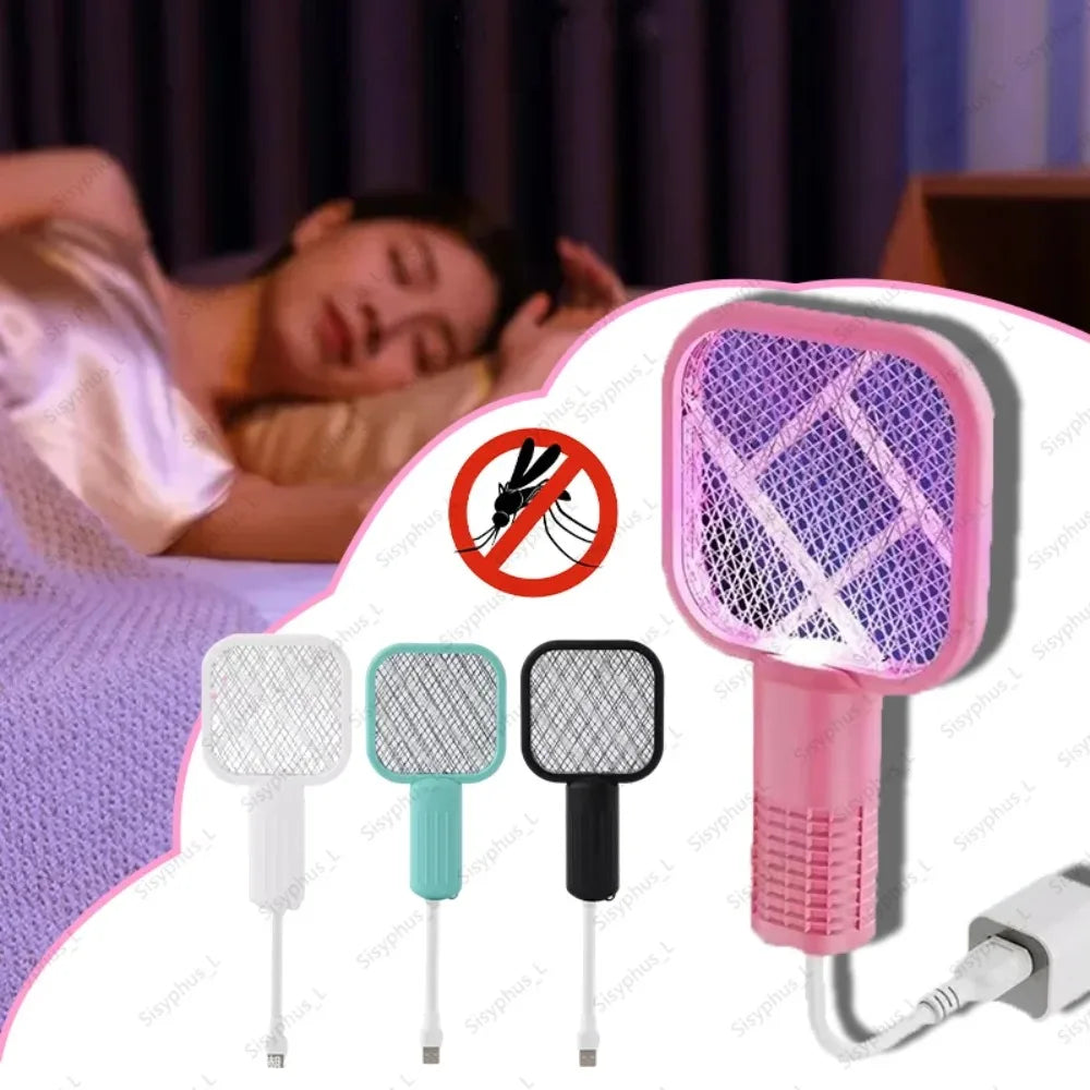 Summer New USB Mosquito Swatter Trap UV Light Mosquito Trap Portable Mosquito Killer Lamp for for Outdoor Picnic Camping Hotel Peaceful Pleasures Health and Wellness