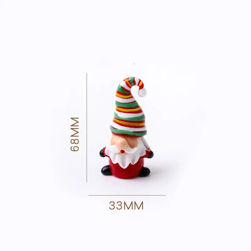Glass Crystals Christmas Tree Figurine Statue Table Ornaments Christmas Tree Miniature Mini Handmade Crystals Ornaments decor Peaceful Pleasures Health and Wellness SD00991