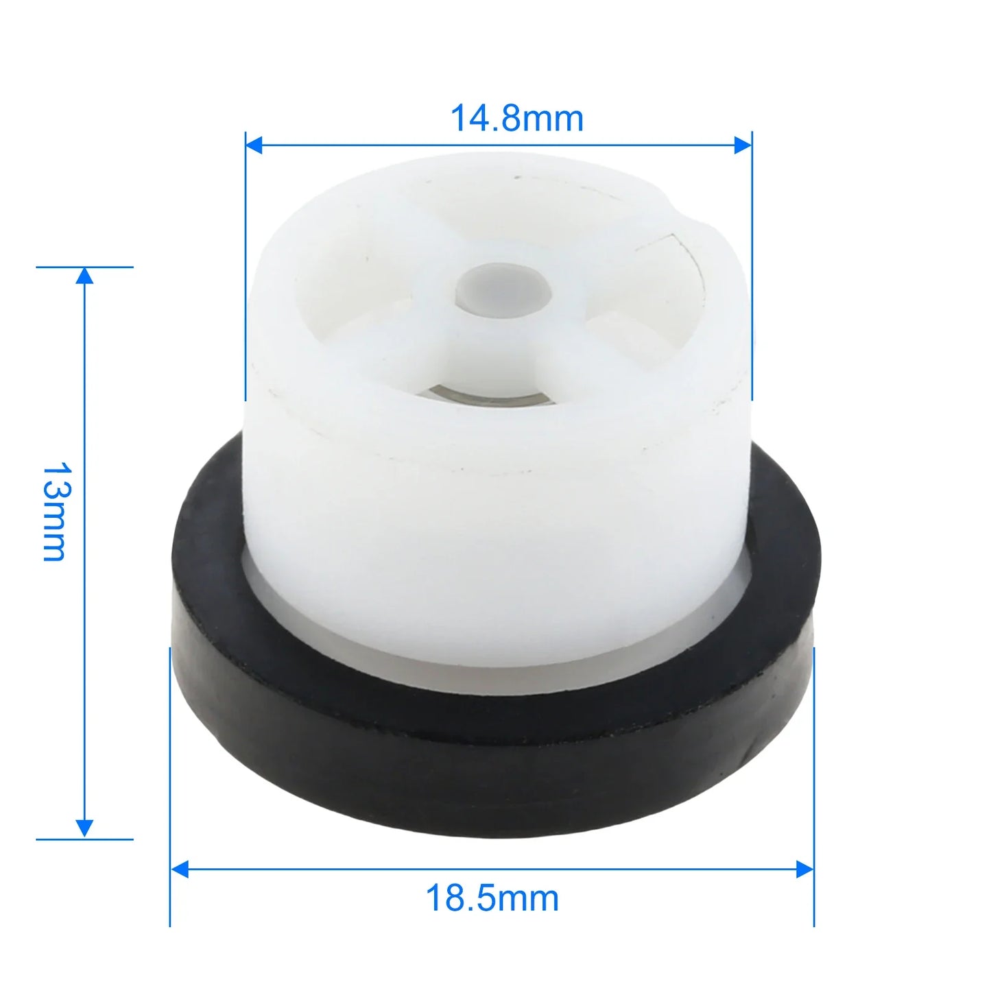 10-Pack POM One-Way Shower Check Valve Anti-Backflow Gaskets