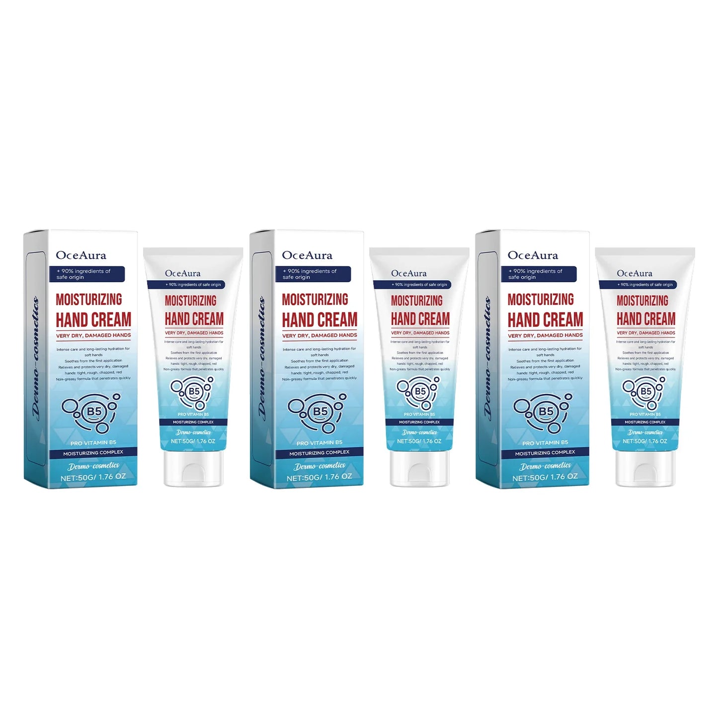 OceAura Vitamin E Hand Cream – Moisturizing & Brightening 50g