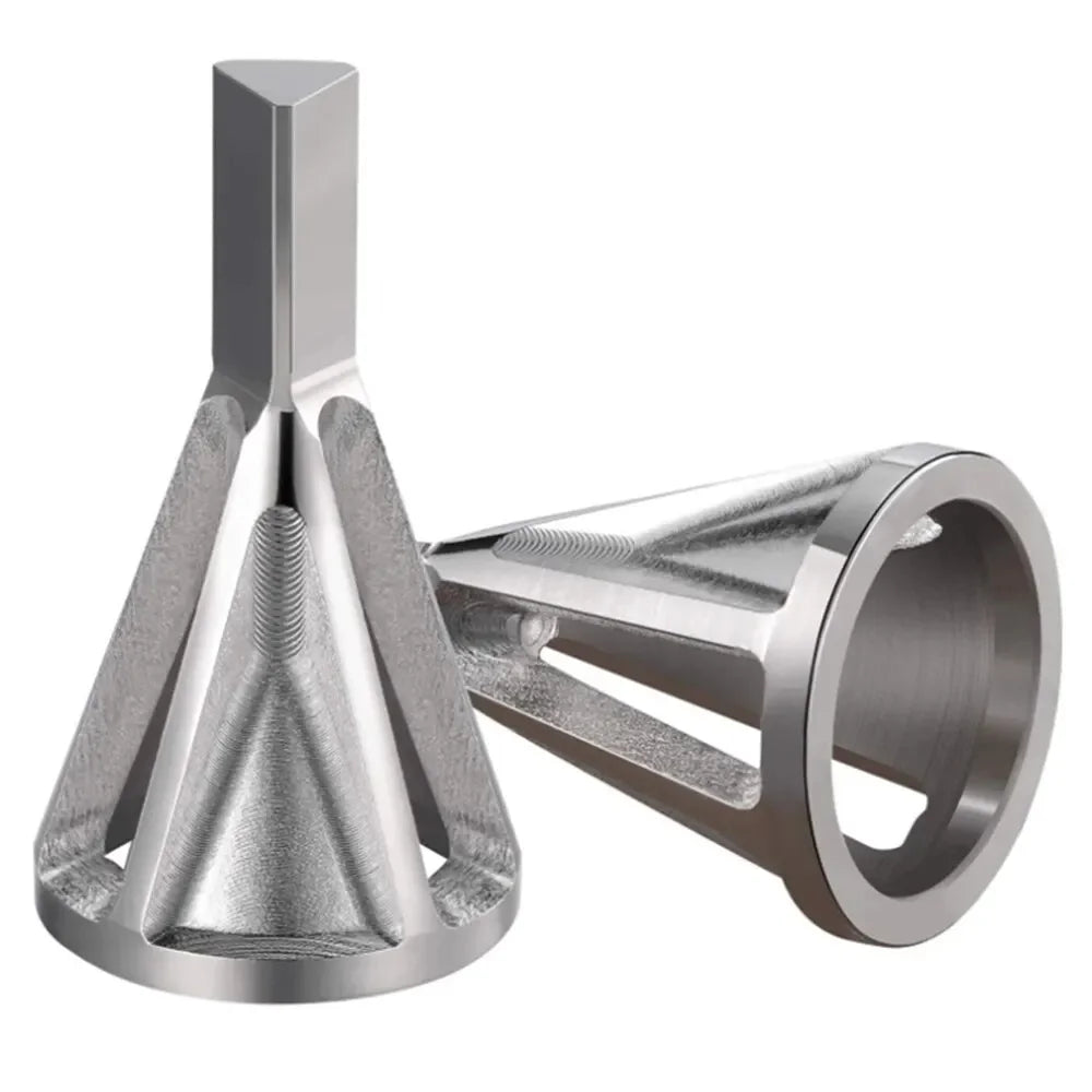 High-Speed Steel Deburring And Chamfering Tools Hexagonal Threaded Edges Power Drill Stainless Steel Drilling Triangle Shanks Peaceful Pleasures Health and Wellness Silver