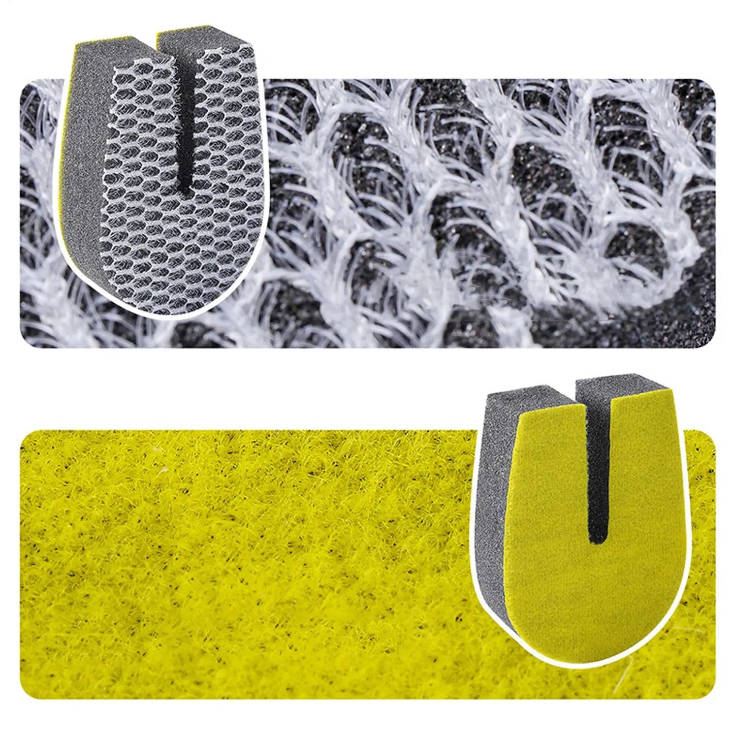 U-Shape Double-Sided Kitchen Sponge Scrubber – Non-Scratch