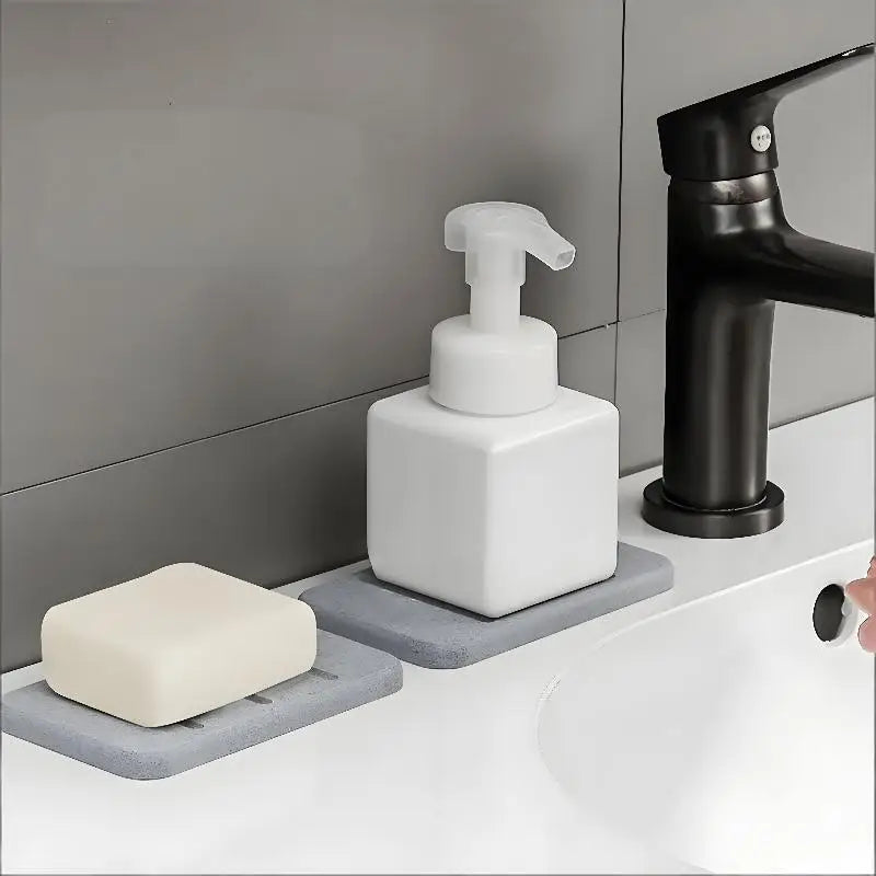 Diatomite Soap Dish – Quick-Dry Absorbent Bathroom Holder Soap Dish Peaceful Pleasures Health and Wellness