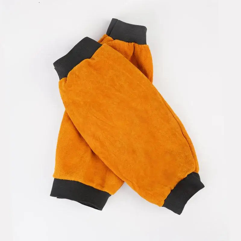PU Leather Welding Sleeves | Heat Resistant Arm Guards, 1 Pair