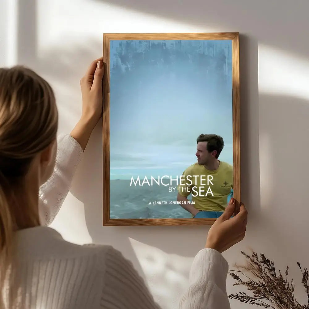 Movie M-Manchester by the Sea Poster HD Self Adhesive Waterproof Wall Art Ideal for Home Office Dorm Bedroom Great Gift Peaceful Pleasures Health and Wellness White4 21X30cmNoframe
