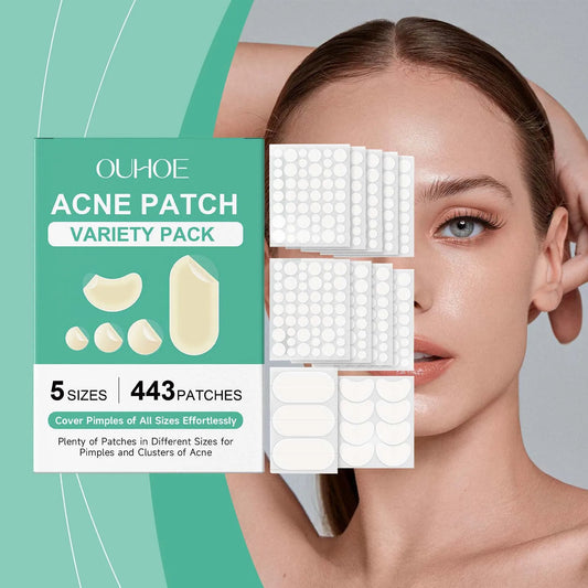 Ouhoe Acne Pimple Patches 443pc – Invisible Waterproof Blemish Acne Pimple Patches Peaceful Pleasures Health and Wellness