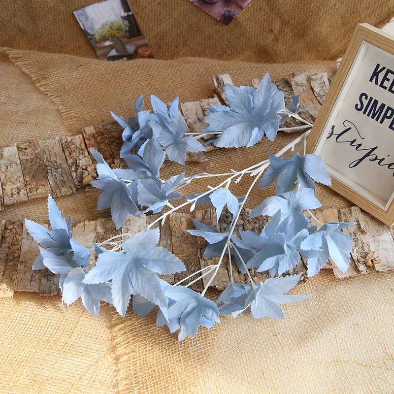 Silk Artificial Willow Bouquet | Fake Green Leaves for Home & Wedding