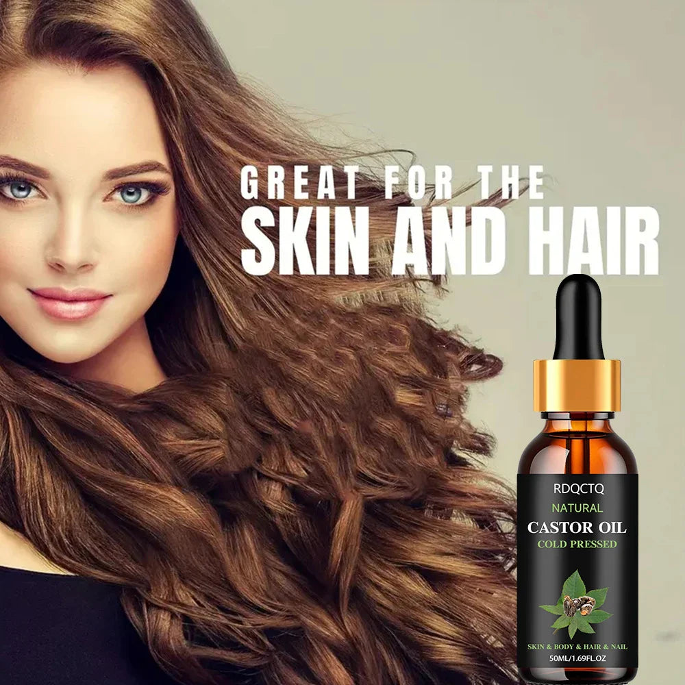 Organic Cold Pressed Castor Oil – Natural Carrier Oil for Skin & Hair