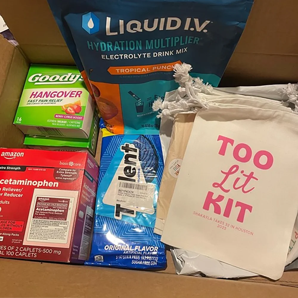 10-Piece "Too Lit Kit" Bachelorette Hangover Recovery Bag Set