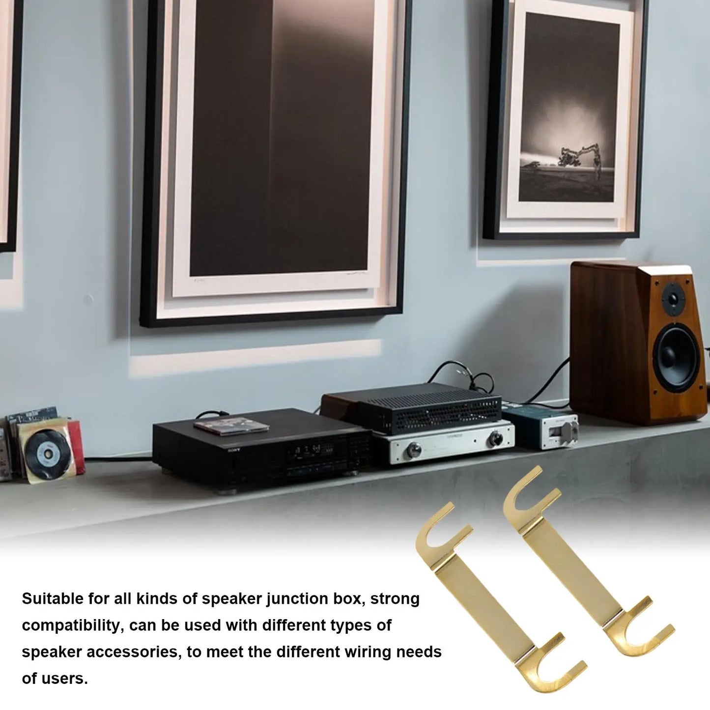 Pure Copper Gold-Plated Speaker Wire Connectors – 2Pcs DIY