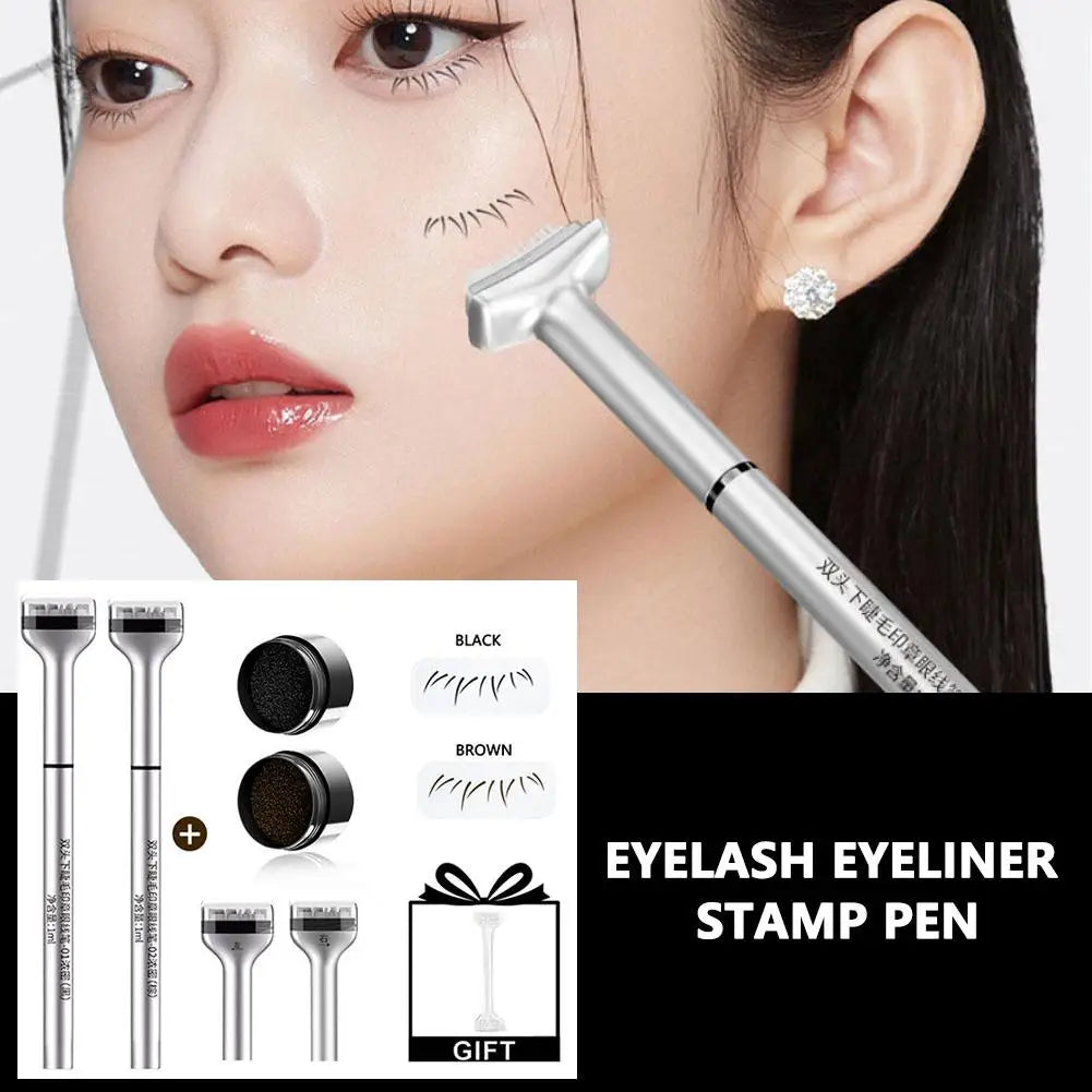2-in-1 Lower Eyelash Stamp Mascara Stick – Natural & Waterproof