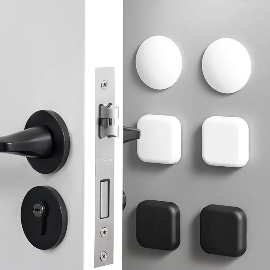 Self-Adhesive Silicone Door Handle Bumpers | No-Drill Wall Guards