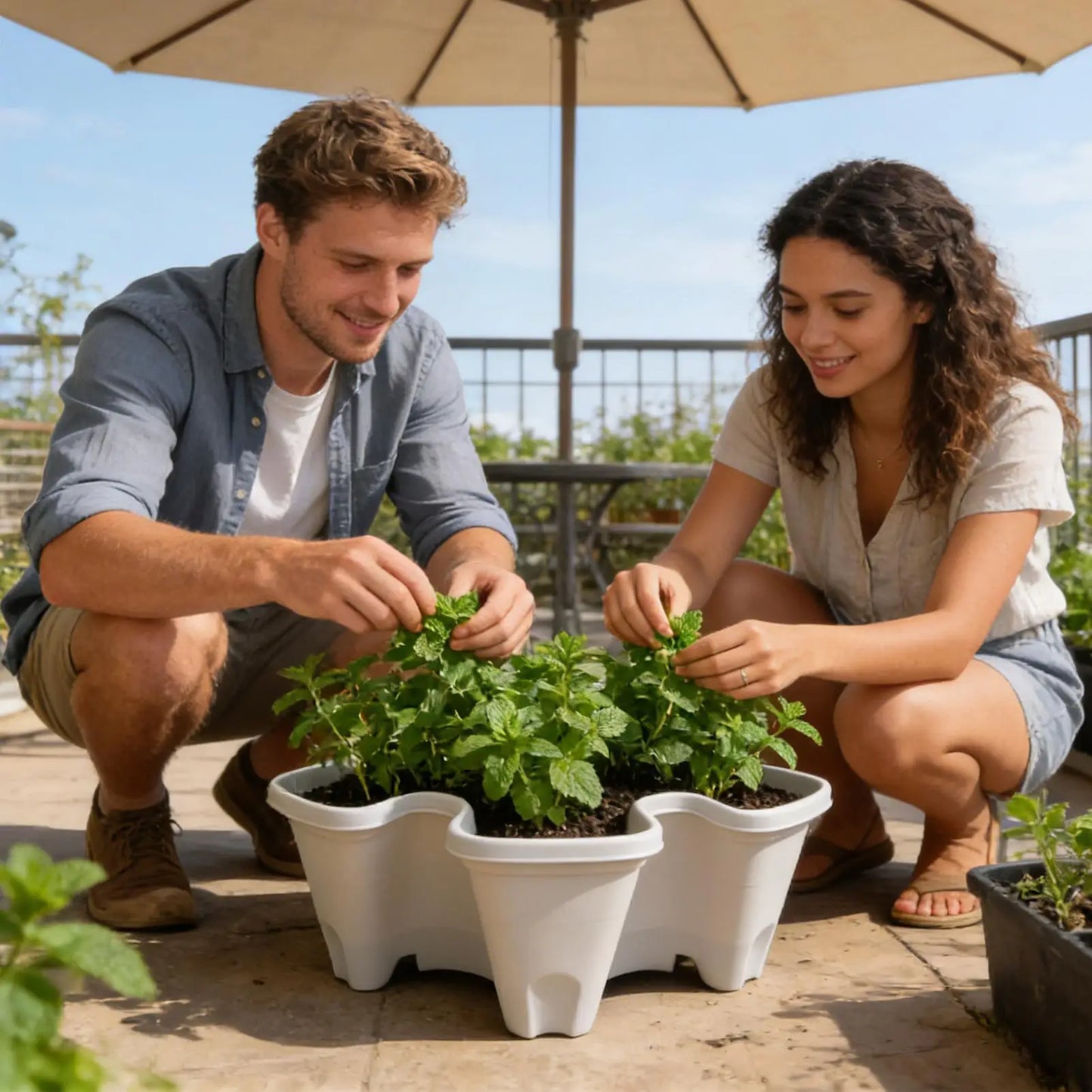 Stackable Vertical Strawberry Planter | Indoor & Outdoor Garden Pot
