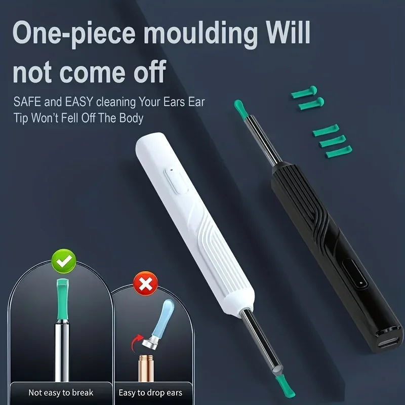 2025 Visual Ear Wax Cleaner with Camera Safe Earwax Removal Endoscope with Camera Luminous Otoscope Ear Cleaning Tools Ear Care Peaceful Pleasures Health and Wellness