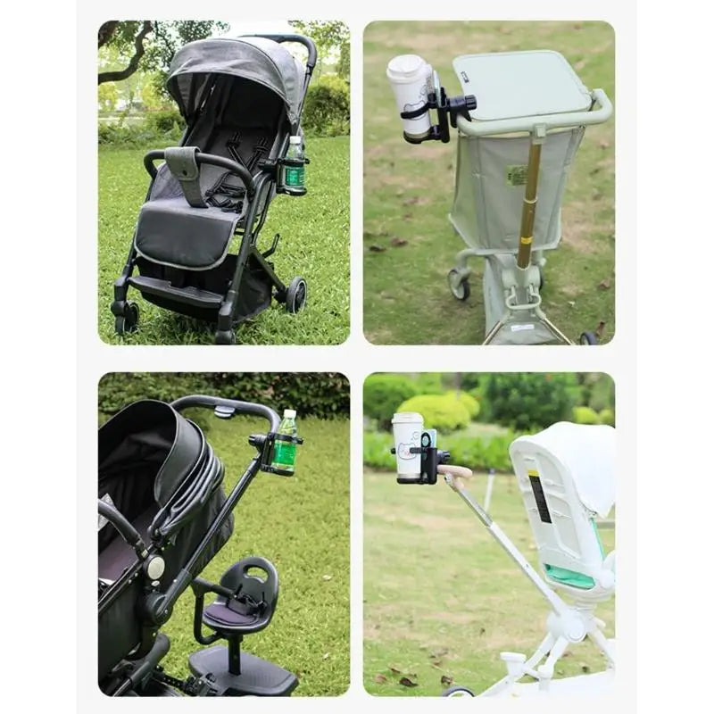 2-in-1 Stroller Cup & Phone Holder – 360° Universal Fit