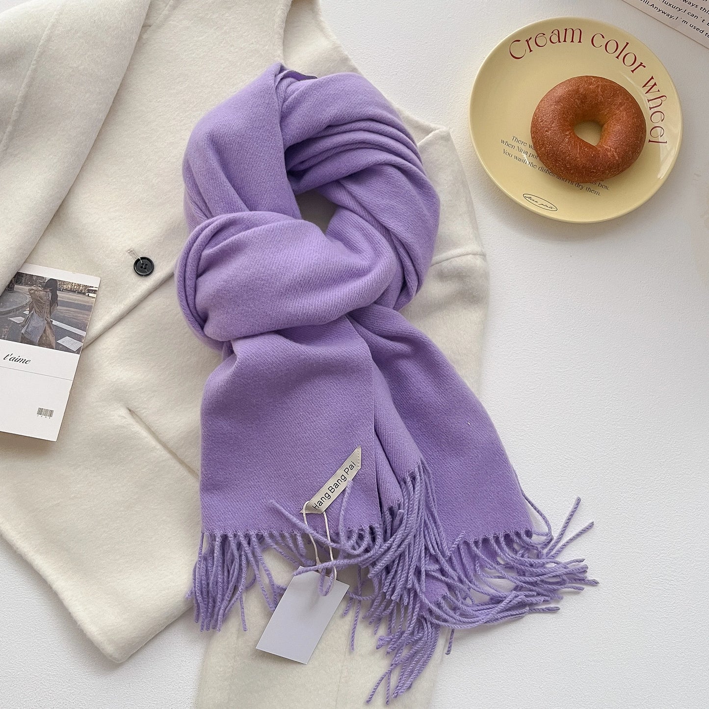 Women's Long Knit Winter Scarf – Shawl Wrap & Pashmina