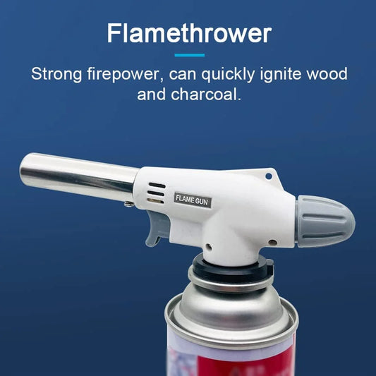 Auto Ignition Butane Gas Torch Portable Flame Blow Gun Welding Burner Peaceful Pleasures Health and Wellness