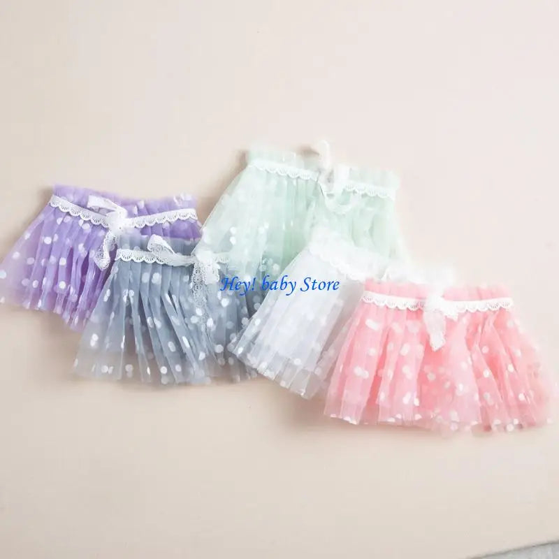 Newborn Photography Props – Lace Skirt & Crown Set (0–6M)