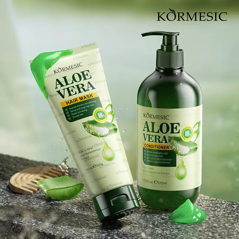 Aloe Vera Hair Care Set – Vegan Conditioner & Repair Mask Hair Care Set Peaceful Pleasures Health and Wellness