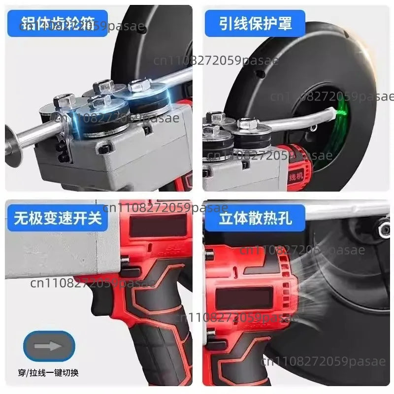 Automatic Electric Wire Puller & Cable Threading Machine 40m/min
