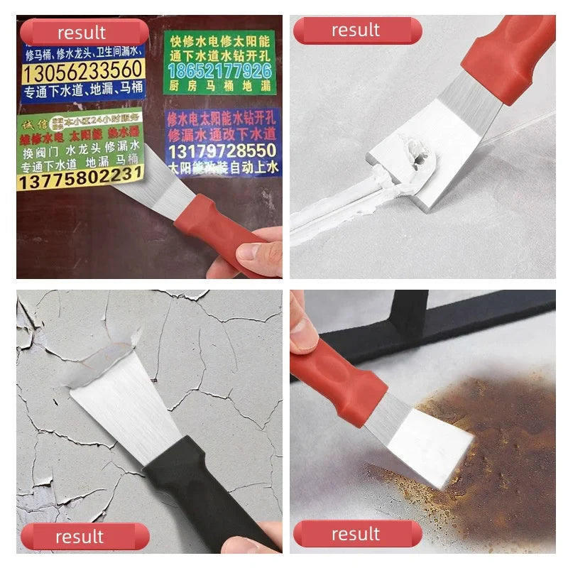 Stainless Steel Putty Knife Scraper Set – 2PC Multipurpose