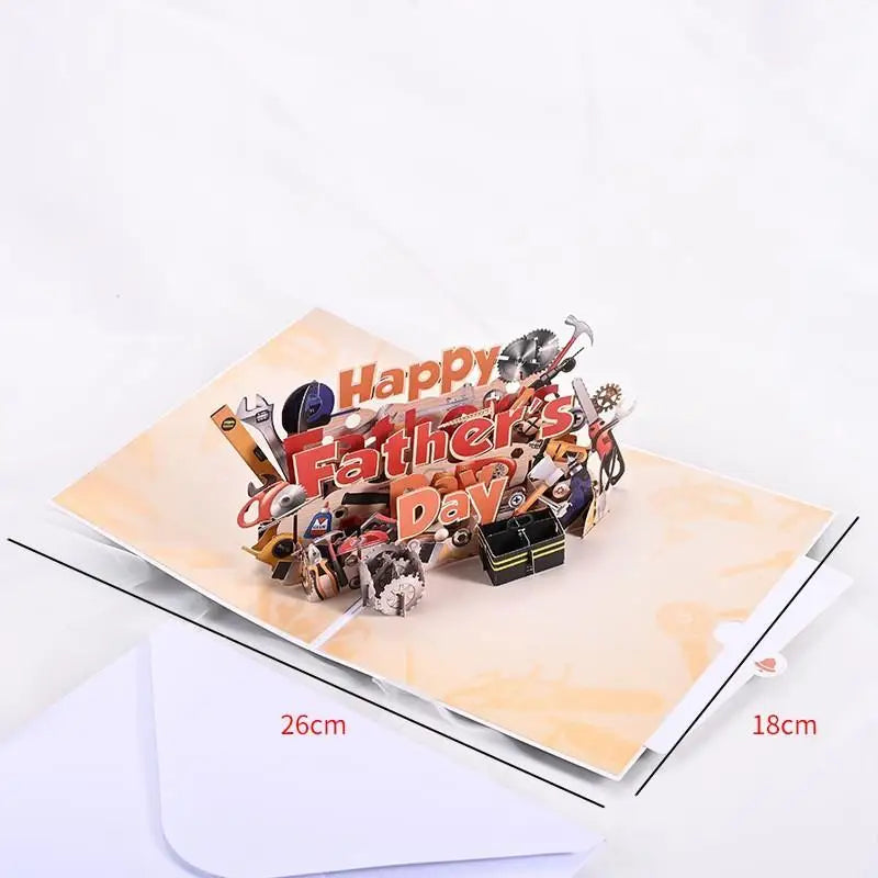 Father's Day 3D Pop-Up Toolbox Card | Gift for Dad