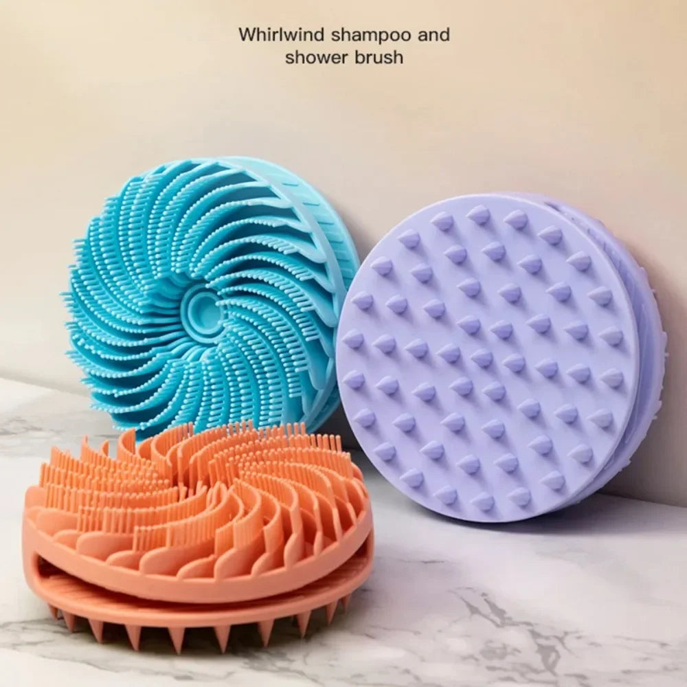 Soft Silicone Body Scrubber & Scalp Massager | Bath Brush
