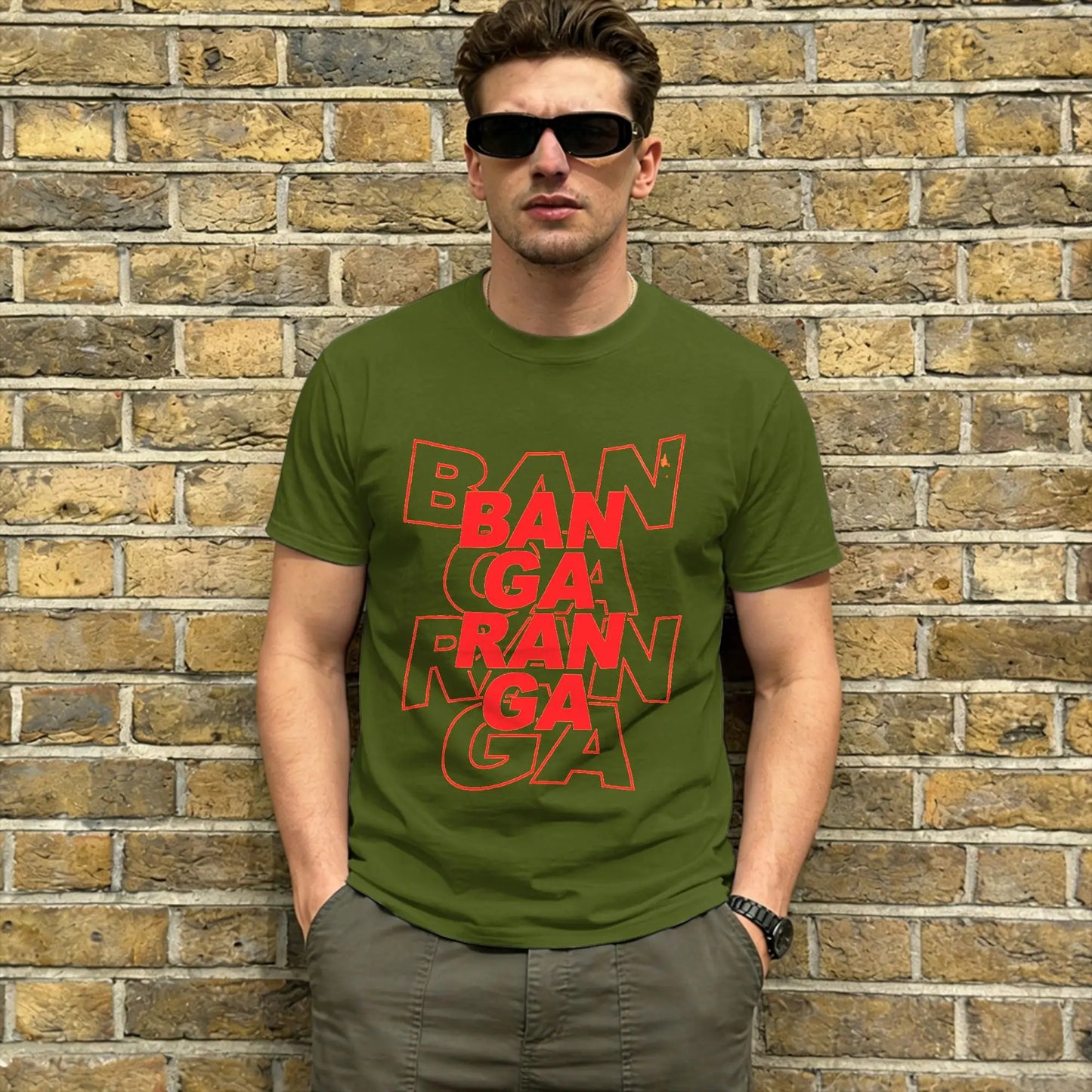Men Bangaranga T Shirts Bulgaria DARA Eurovisions 2026 Pure Cotton Tops Humor Short Sleeve Round Neck T Shirt Original T-Shirts Peaceful Pleasures Health and Wellness army green XXL