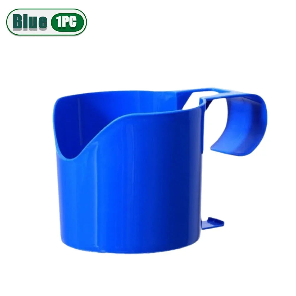 Heavy Duty Poolside Cup Holder – No-Drill Hanging Organizer