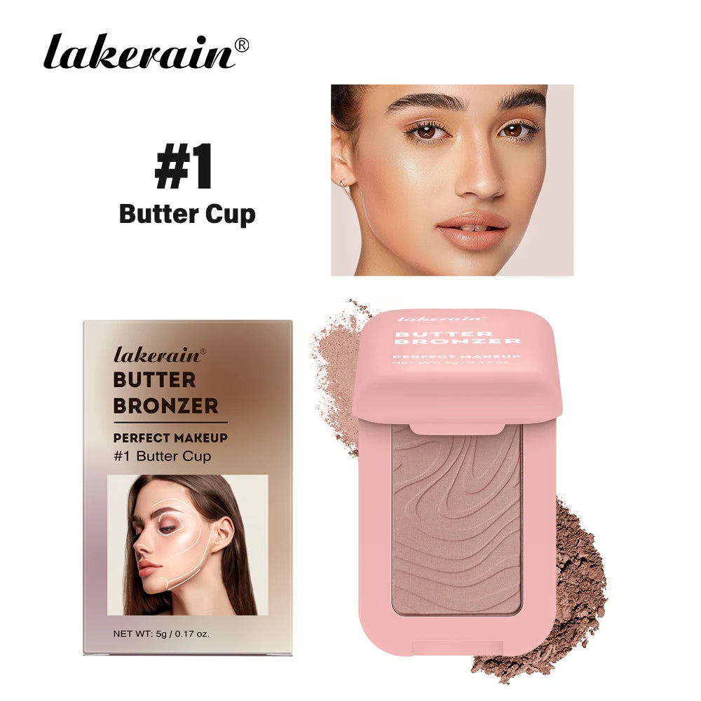 Single Color Butter Blush Matte Natural Cheek Tint Waterproof Face Contouring Cosmetics Blush Powder Face Soft Female Makeup Peaceful Pleasures Health and Wellness butter bronzer 1