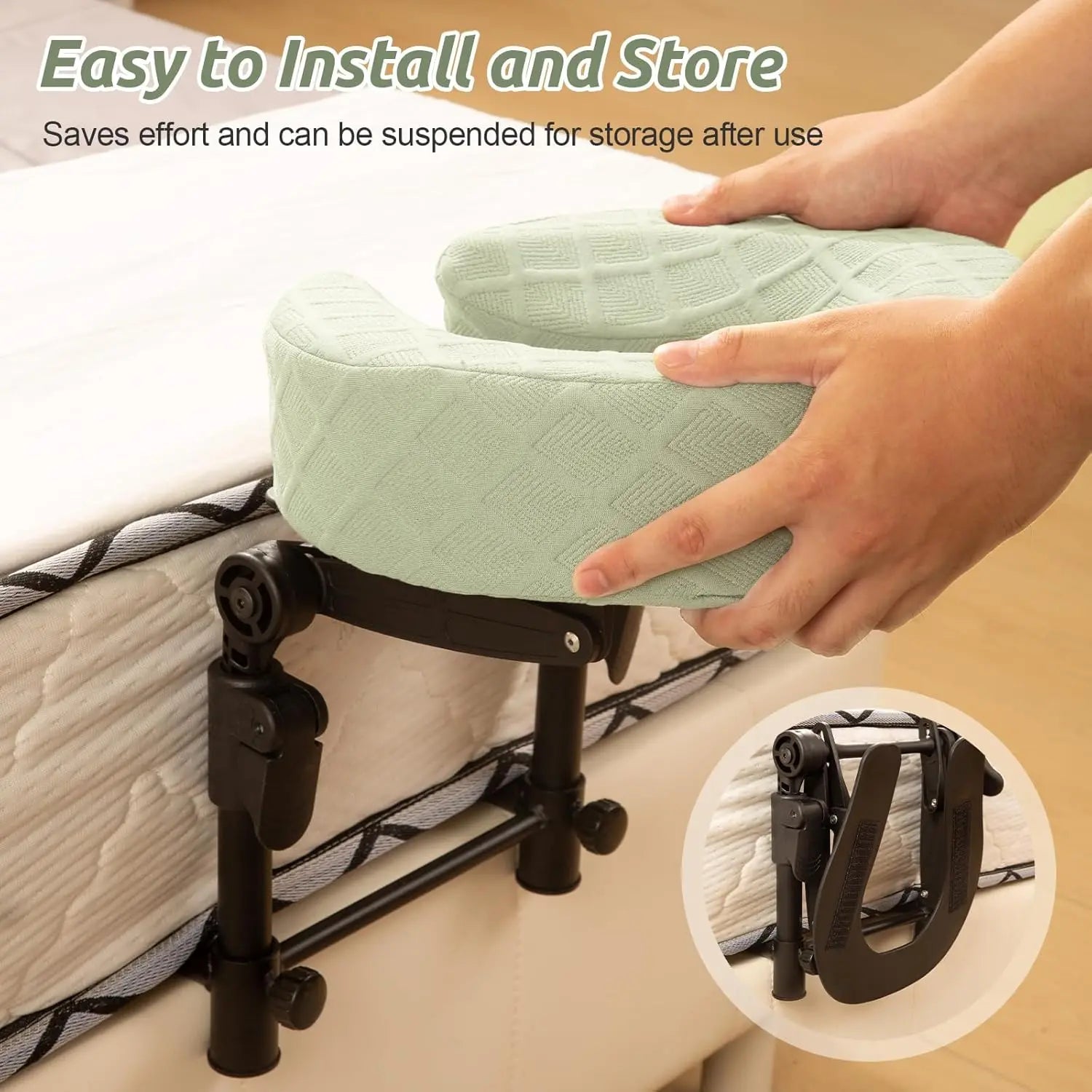 Massage Headrest for Bed Adjustable Massage Face Cradle at Home Portable Massage Table Kit for Sleeping Mattress FaceDown Pillow Peaceful Pleasures Health and Wellness