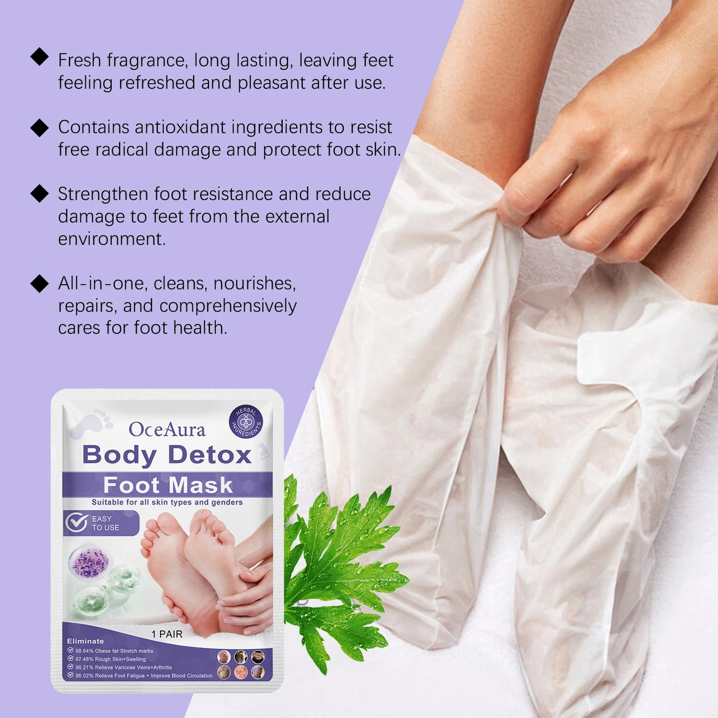 Exfoliating Foot Peel Mask – Remove Dead Skin & Calluses