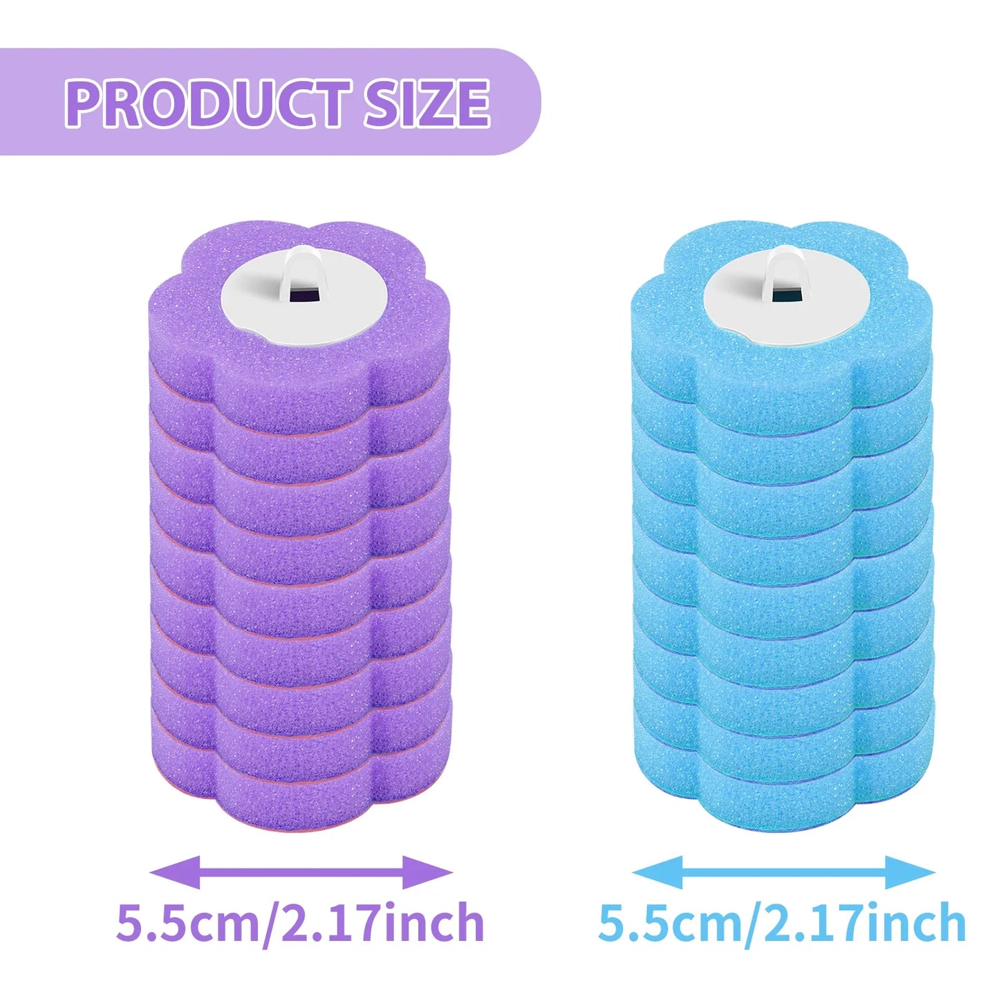 Wall-Mounted Disposable Toilet Brush Set | 18/36 Replacement Heads