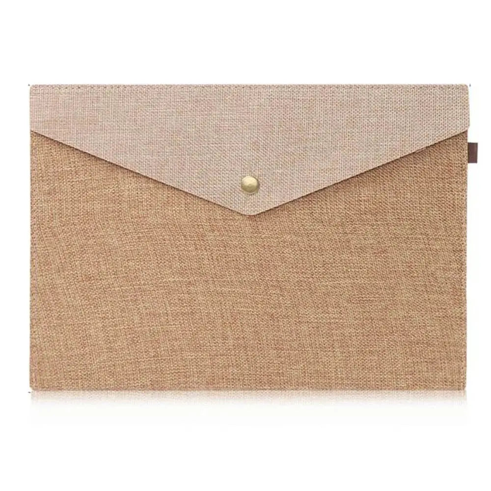 Linen Canvas File Folder Organizer Bag – Home & School