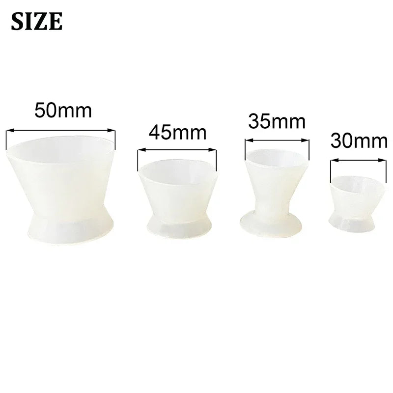 4-Piece Silicone Dental Mixing Bowls & Dappen Dishes Set